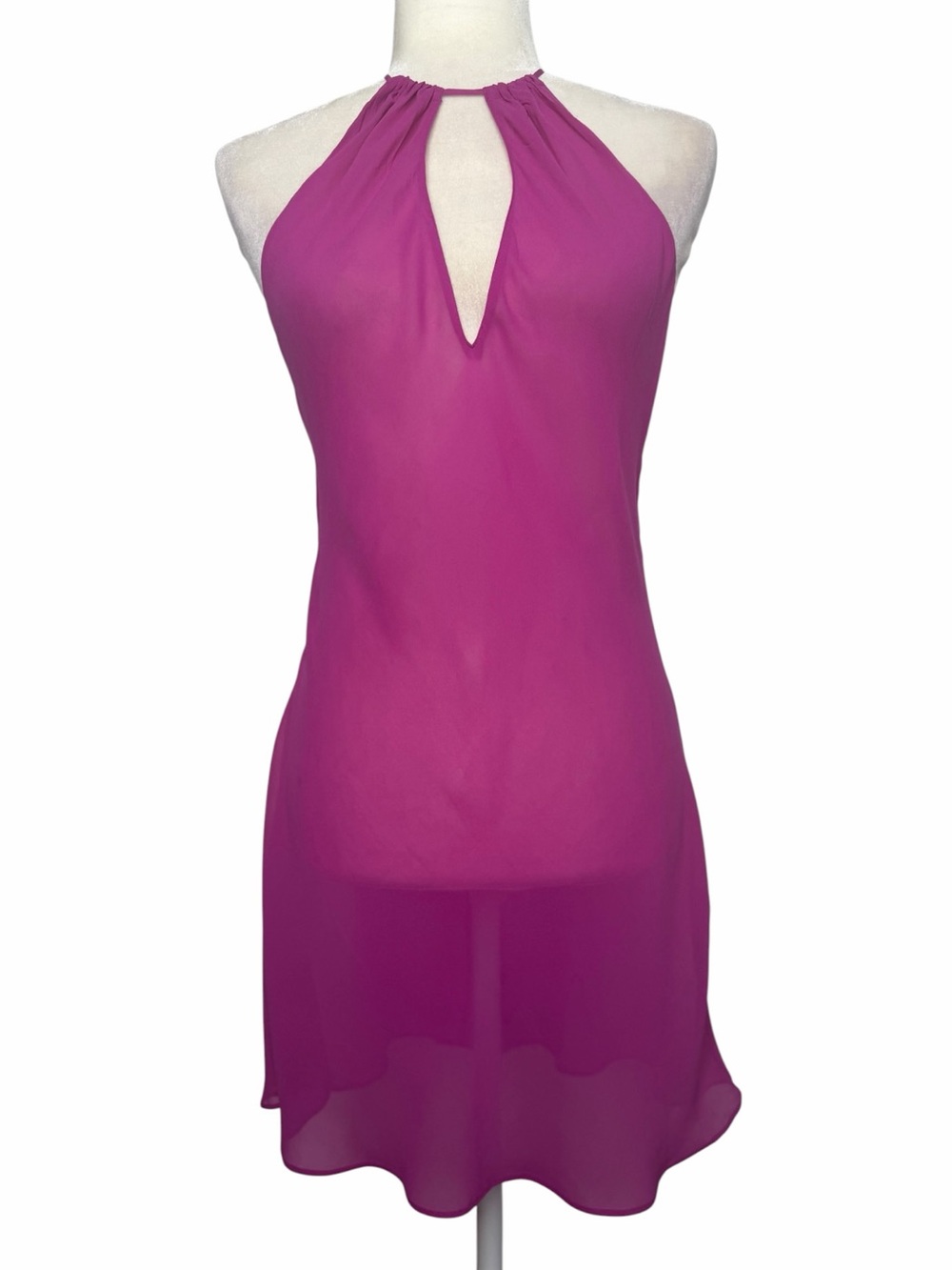 Y2K Silk Victoria’s Secret Halter Open Back Slip Dress
